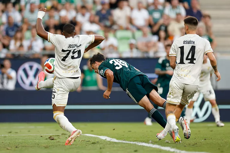 Mario Rivas abrió el marcador con este espectacular testarazo | Ferencvaros 1-2 Real Madrid