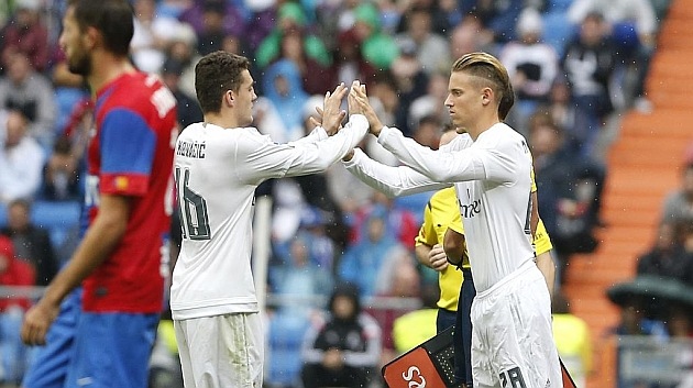 Imagen del debut de Marcos Llorente en el Real Madrid en octubre de 2015