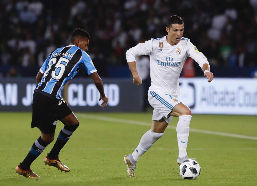 Cristiano Ronaldo, el jugador más activo ayer de cara al marco de Gremio | Real Madrid 1-0 Gremio